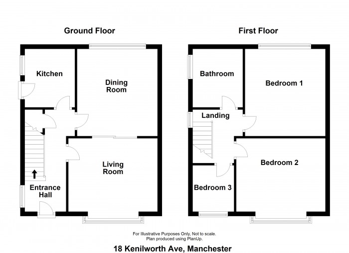 Floorplans For Kenilworth Avenue, Whitefield, Manchester, M45 6TG