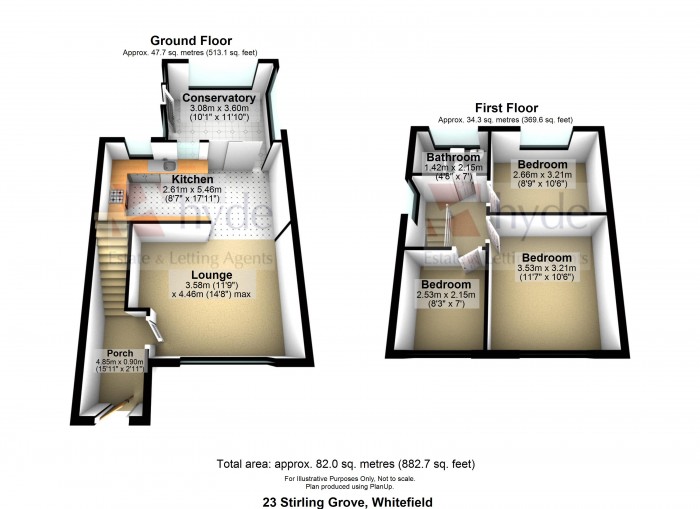Floorplans For Stirling Grove, Whitefield, Manchester, M45 6BY