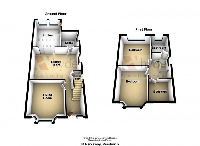 Floorplans For Parksway, Prestwich, Manchester, M25 0JB