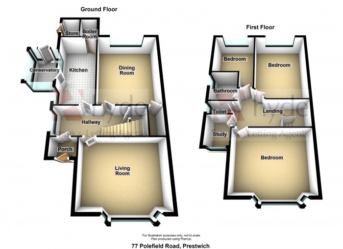 Floorplans For Polefield Road, Prestwich, Manchester, M25 0JB