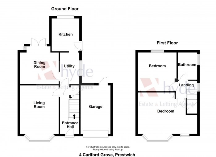 Floorplans For Carlford Grove, Prestwich, Manchester, M25 9TN