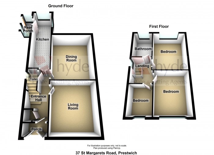 Floorplans For St. Margarets Road, Prestwich, Manchester, M25 2GT