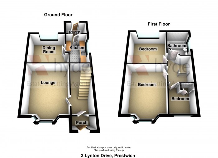 Floorplans For Lynton Drive, Prestwich, Manchester, M25 2QS
