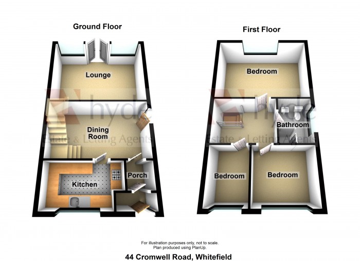 Floorplans For Cromwell Road, Whitefield, Manchester, M45 7RQ