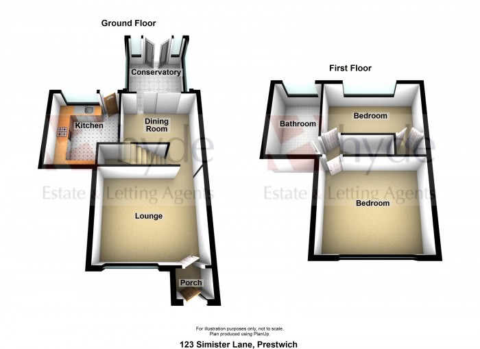 Floorplans For Simister Lane, Simister, Prestwich, M25 2SA
