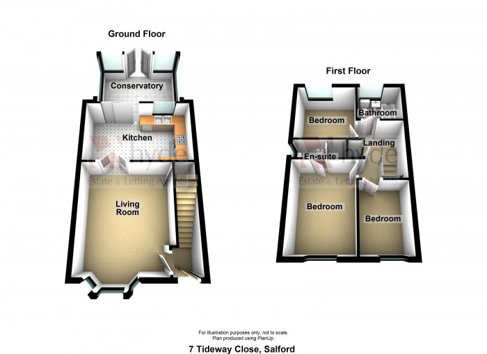 Floorplans For Tideway Close, Salford, M7 3AR