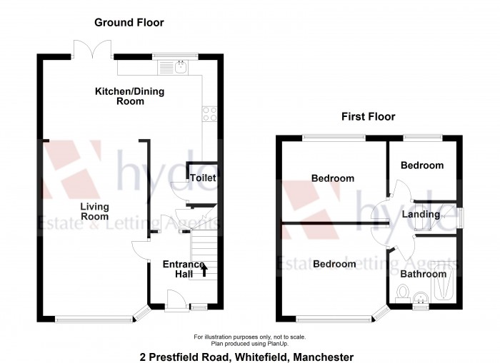 Floorplans For Prestfield Road, Whitefield, Manchester, M45 6BD