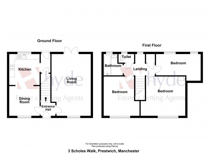Floorplans For Scholes Walk, Prestwich, Manchester, M25 0AZ