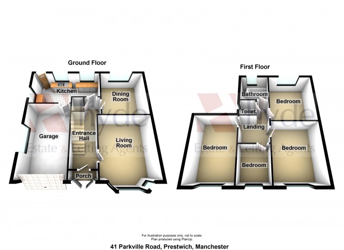 Floorplans For Parkville Road, Prestwich, Manchester, M25 2QG