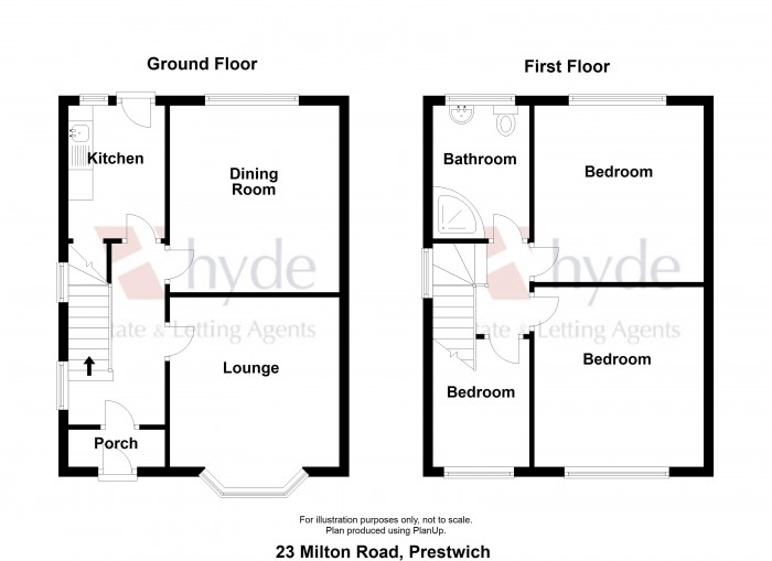 Floorplans For Milton Road, Prestwich, Manchester, M25 1PT