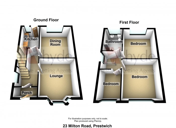 Floorplans For Milton Road, Prestwich, Manchester, M25 1PT