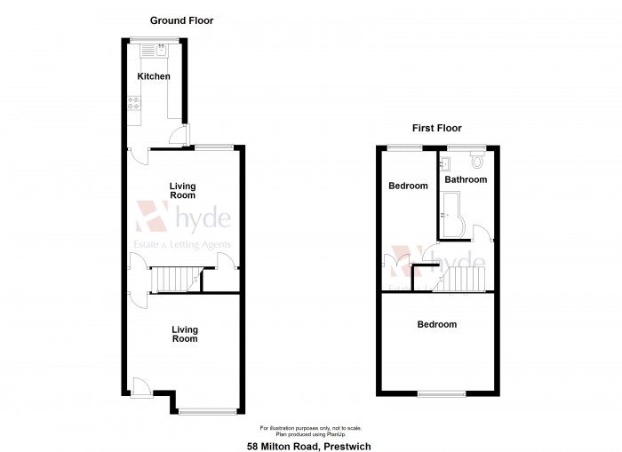Floorplans For Milton Road, Prestwich, Manchester, M25 1PT