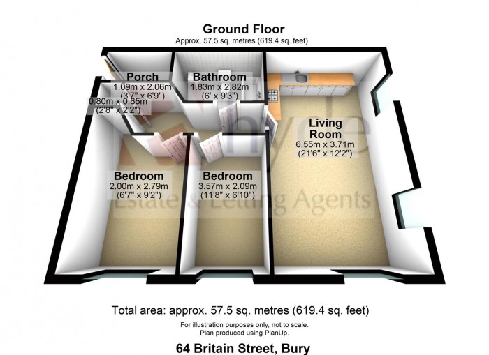 Floorplans For Britain Street, Bury