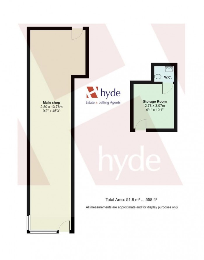 Floorplans For High Street, Sandbach