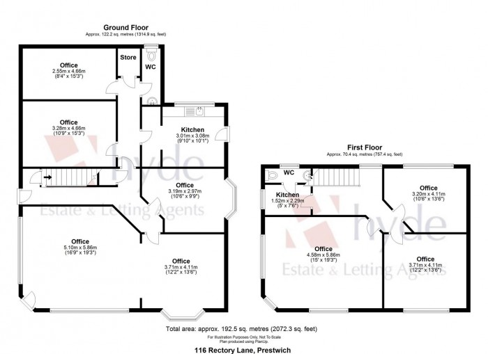 Floorplans For Rectory Lane, Prestwich