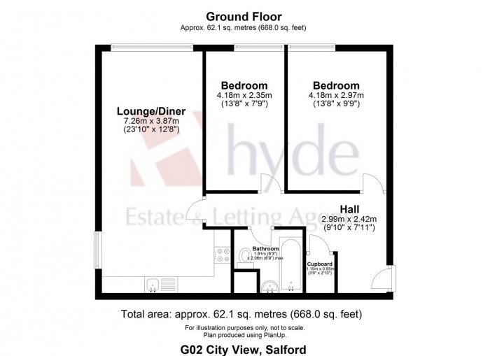 Floorplans For Highclere Avenue, Salford