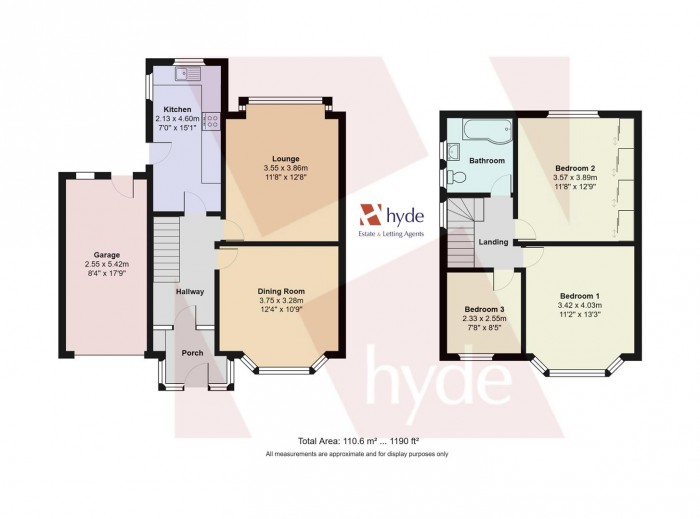 Floorplans For Warwick Avenue, Whitefield, Manchester