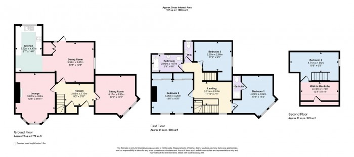 Floorplans For Heywood Road, Prestwich, Manchester