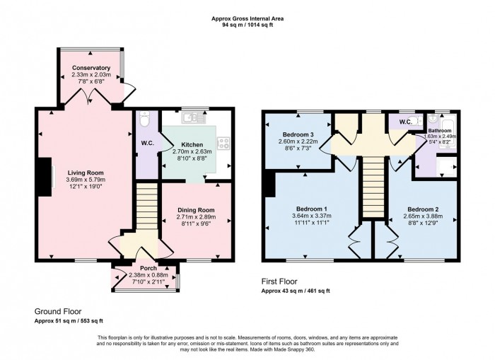 Floorplans For Scholes Walk, Prestwich, Manchester