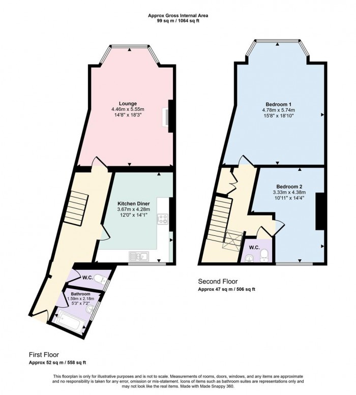 Floorplans For 448A Bury Old Road, Prestwich, Manchester