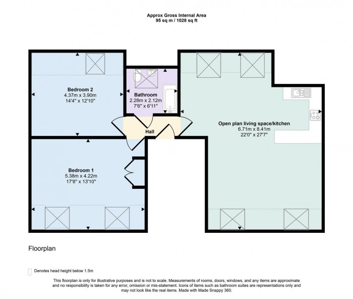 Floorplans For 42 The Horizons, Moss Lane