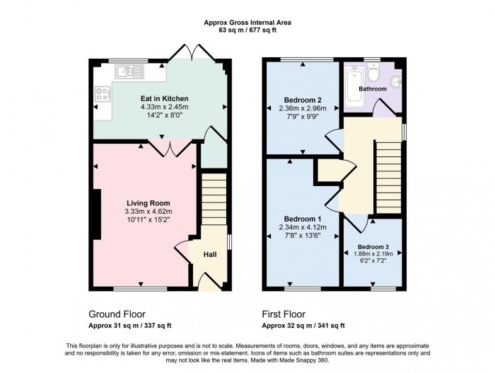Floorplans For 2 Lamorna Close, Salford, M7 3GT