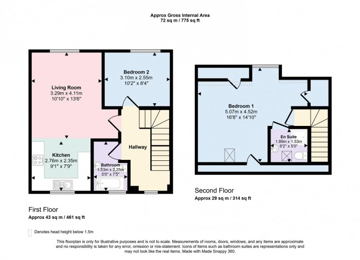 Floorplans For Ashton Road, Golborne, Warrington