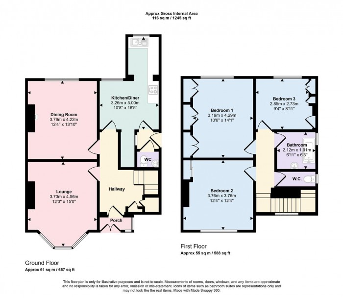 Floorplans For 34 Polefield Road, Prestwich, M25 2GN