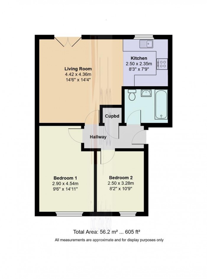 Floorplans For Flat 46 The Horizons, Moss Lane