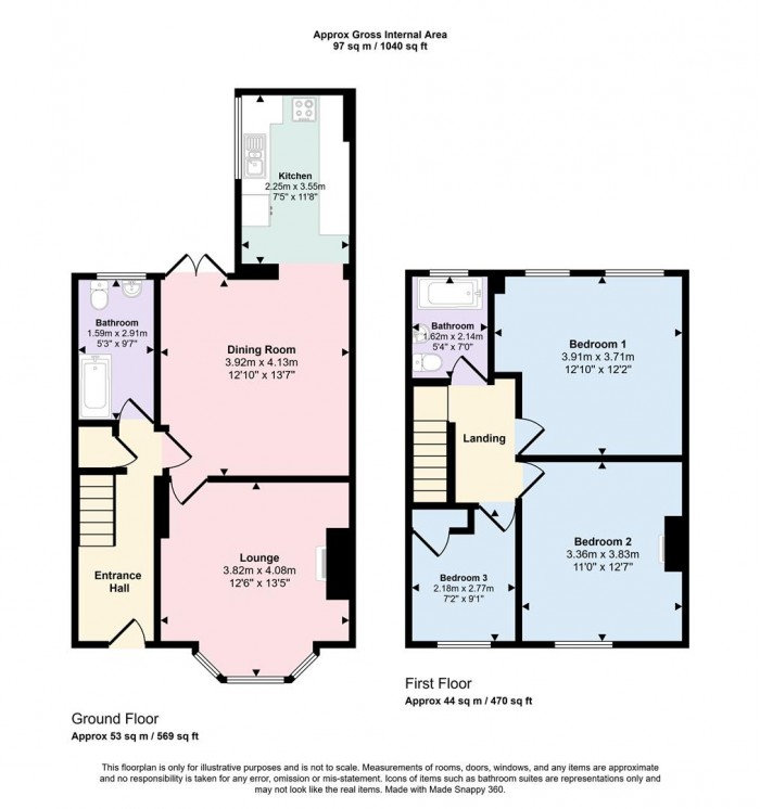 Floorplans For Randlesham Street, Prestwich, Bury