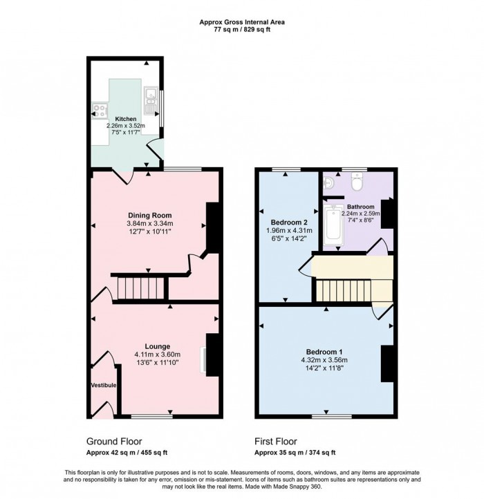 Floorplans For Merton Road, Prestwich, Manchester
