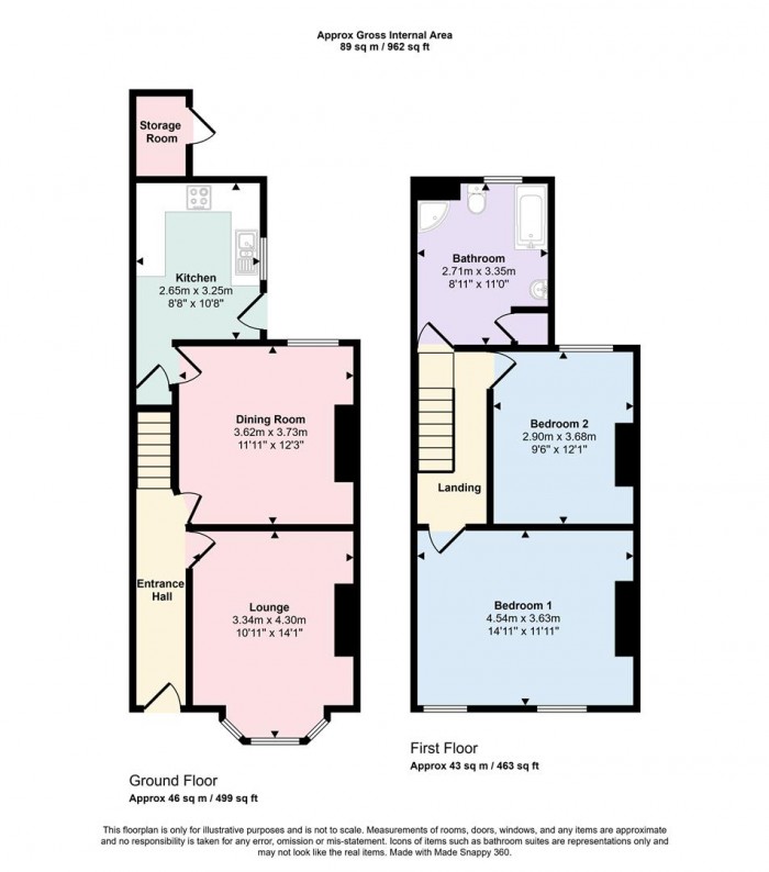 Floorplans For Heywood Road, Sale, Manchester