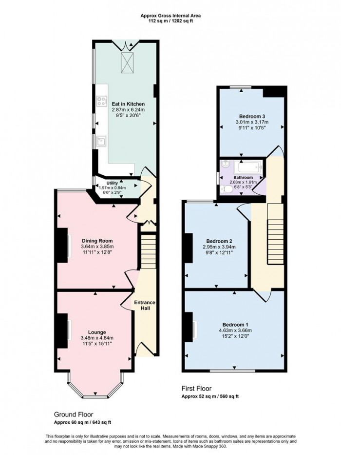Floorplans For Priory Avenue, Salford
