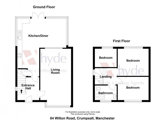 Floorplans For Wilton Road, Crumpsall, Manchester