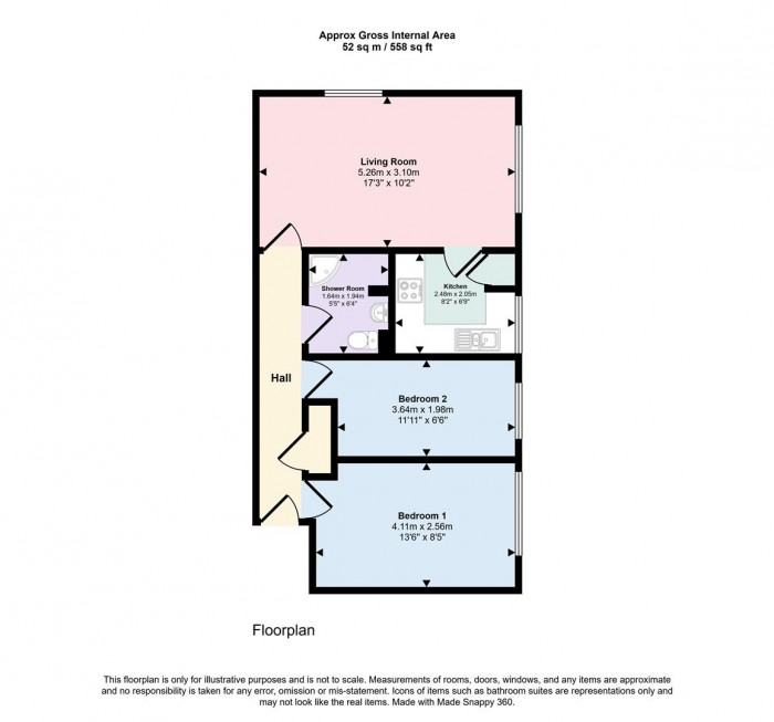 Floorplans For Rowanlea, Park Street, Prestwich, M25 1JR