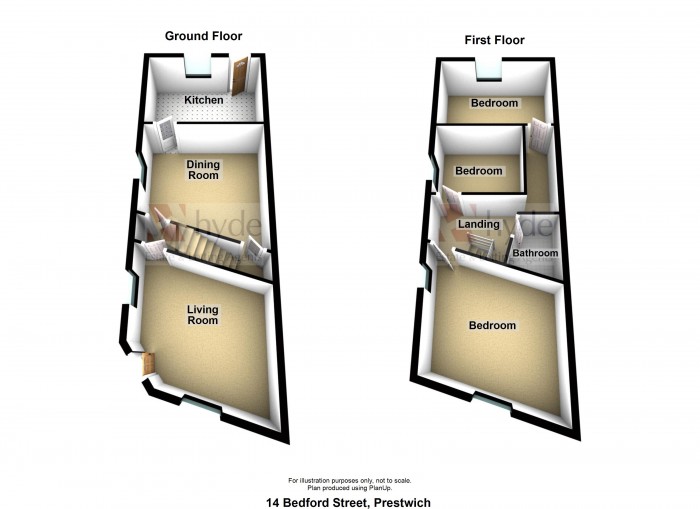 Floorplans For Bedford Street, Prestwich, Manchester, M25 1HX
